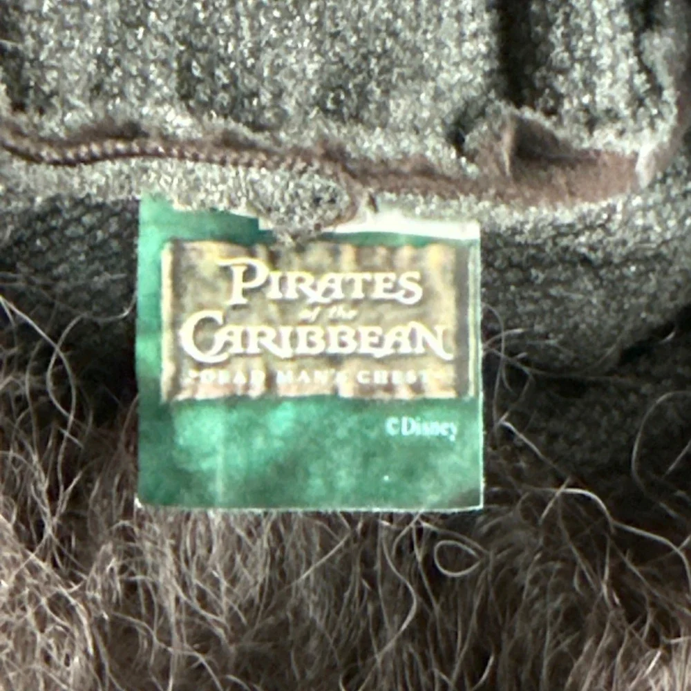 VTG 2006 Disney Pirates of the Caribbean Jack Sparrow Costume Hat Wig Dreadlocks